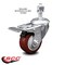 Service Caster 3 Inch Maroon Polyurethane Swivel 12mm Stem Caster with Total Lock Brake SCC SCC-TSTTL20S314-PPUB-MRN-M1215 - alternate 2